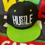 Hustle Hard Media Black & Green Baseball Cap